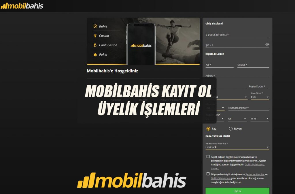Mobilbahis Kayıt Ol – Üyelik İşlemleri