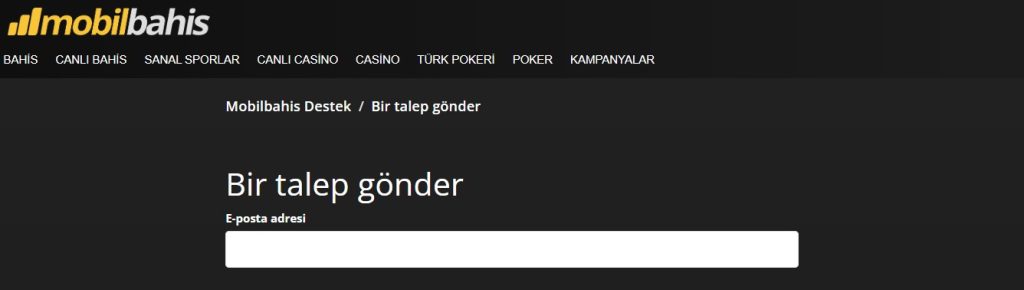 Mobilbahis Canlı Yardım Destek